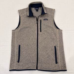 Patagonia Men's Tan and Navy Vest